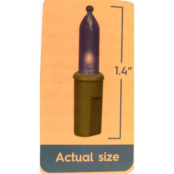 Holiday Time Blue Lights indoor Outdoor 50 ct Wedding Patio Christmas 9 Ft LED - Picture 4 of 6